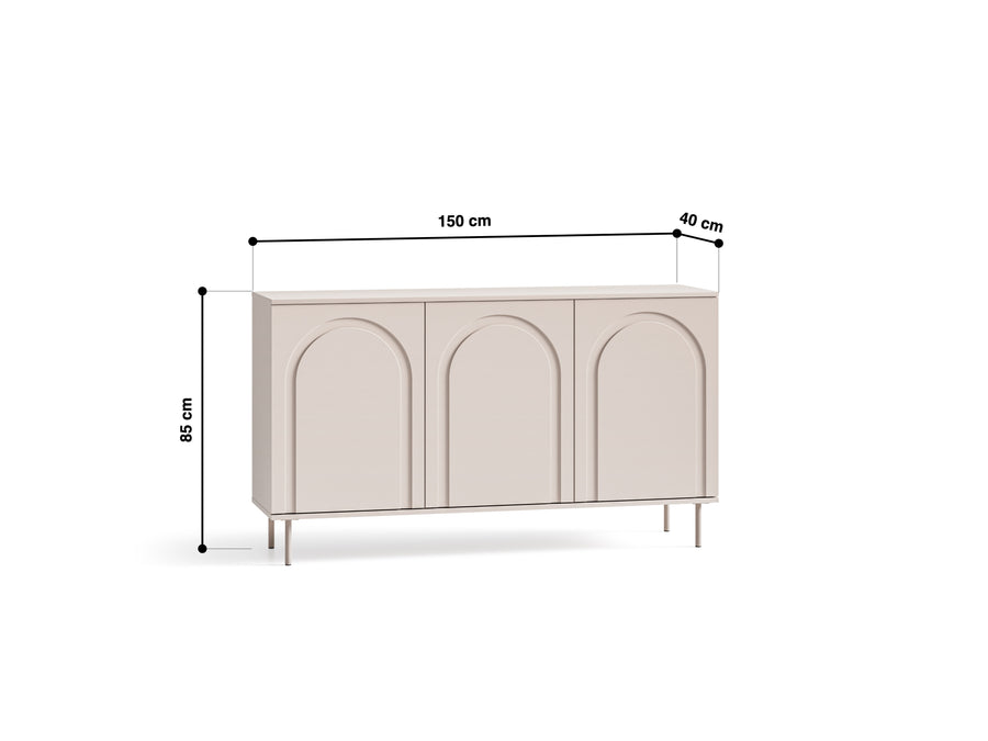 Sideboard – ORVELLA 01 – Modernes Design mit Push-to-Open und großzügigem Stauraum