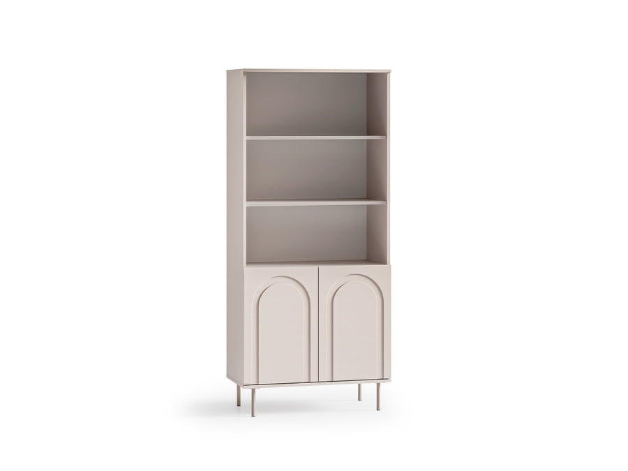 Bücherregal – ORVELLA 02 – Modernes Design mit Push-to-Open und offenem Stauraum