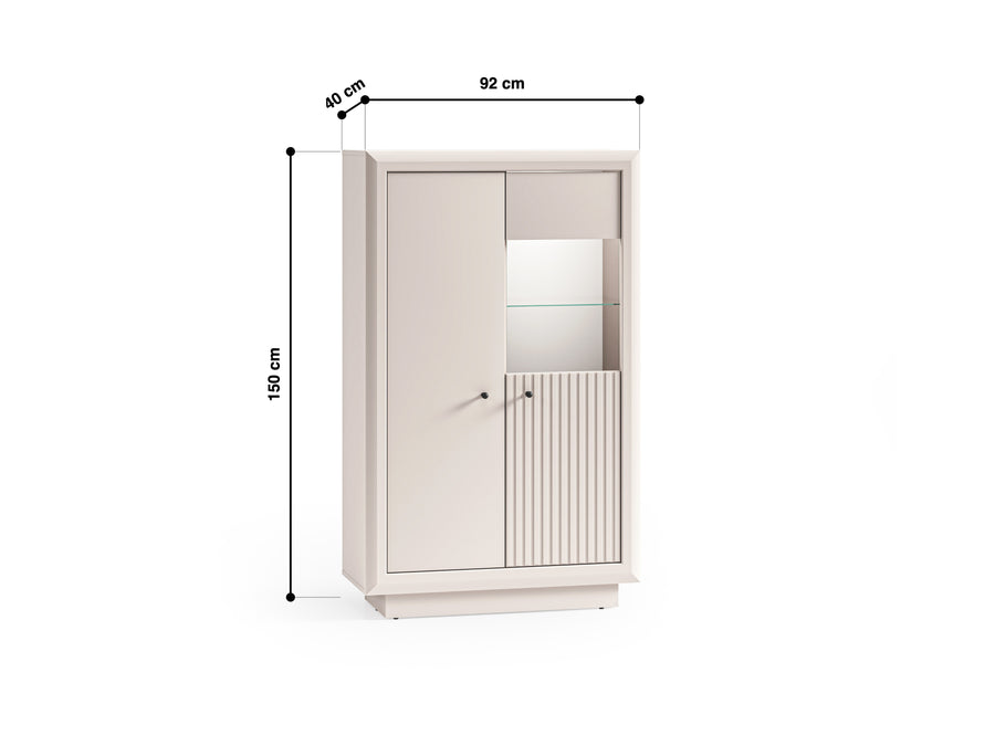 Vitrine – SOLO 04 – Stilvolle Glasvitrine mit elegantem Stauraum