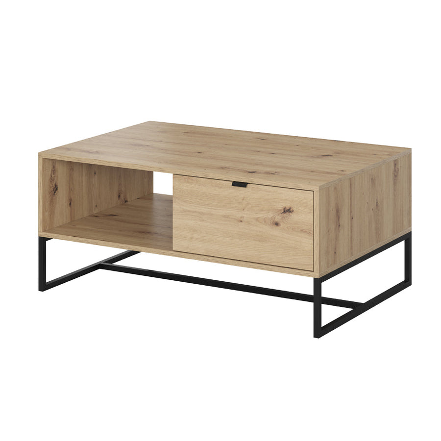 Couchtisch – AMBER – 104 cm, moderner Wohnzimmertisch mit Holzoptik
