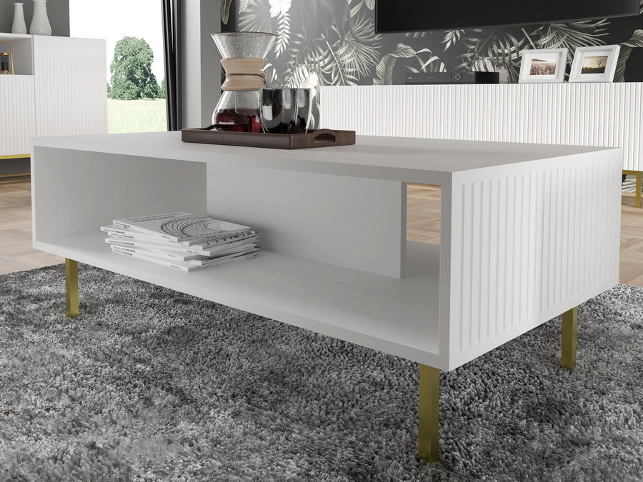 Couchtisch – RAVENNA B – moderner Wohnzimmertisch mit Ablage