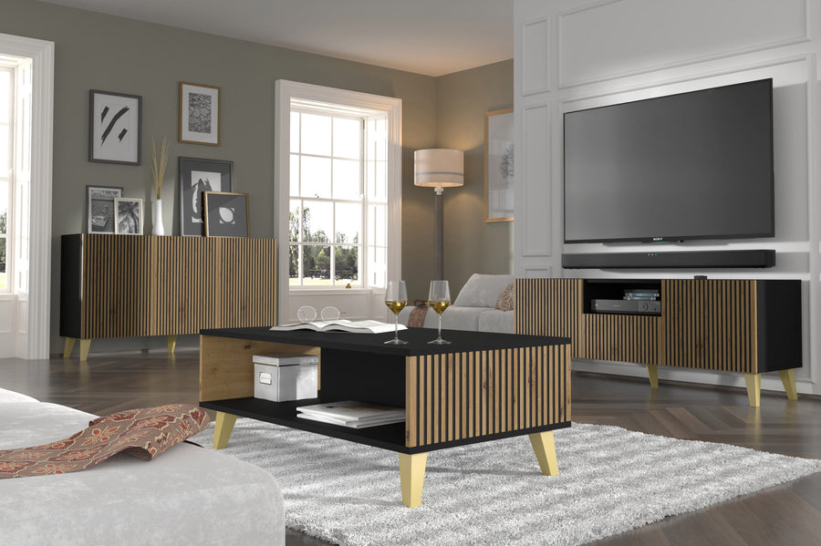 TV-Lowboard – RAVENNA P – 150 cm TV-Möbel mit Schublade und Regalfach