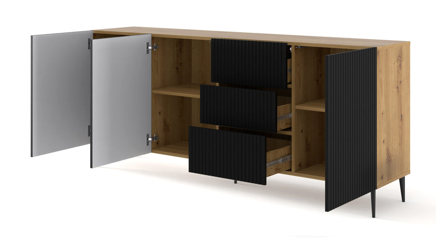 Kommode – RAVENNA – Elegante Kommode mit Push-to-Open System, 200 cm