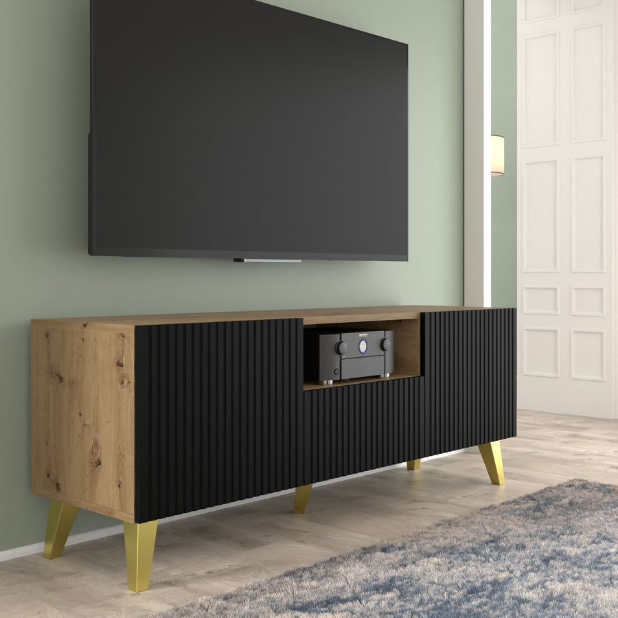 TV-Lowboard – RAVENNA PB – 150 cm TV-Möbel mit Stauraum