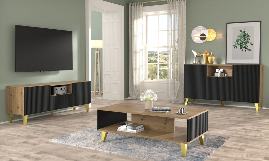 TV-Lowboard – RAVENNA PB – 150 cm TV-Möbel mit Stauraum