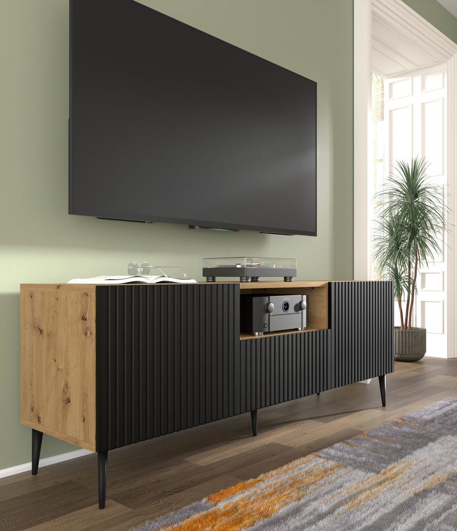 TV-Lowboard – RAVENNA PB – 150 cm TV-Möbel mit Stauraum
