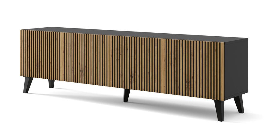 TV-Lowboard – RAVENNA F – 200 cm mit 4 Türen und Push-to-Open