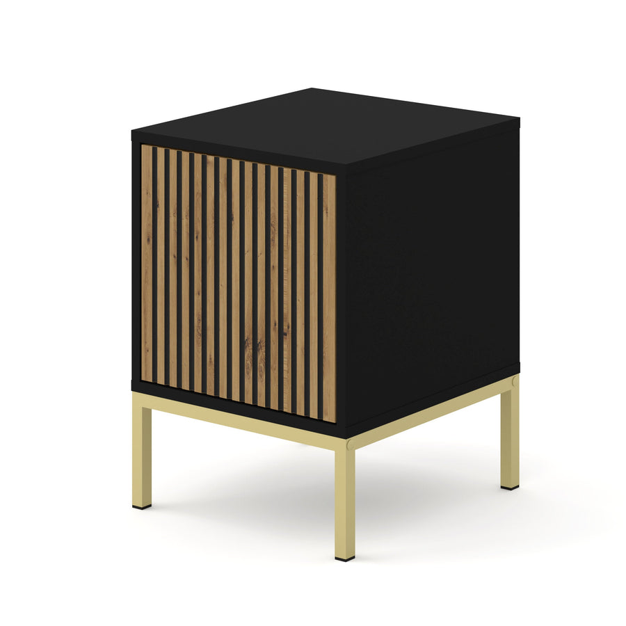 Kommode – RAVENNA F – 55 cm Moderner Beistellschrank mit gefräster MDF-Front