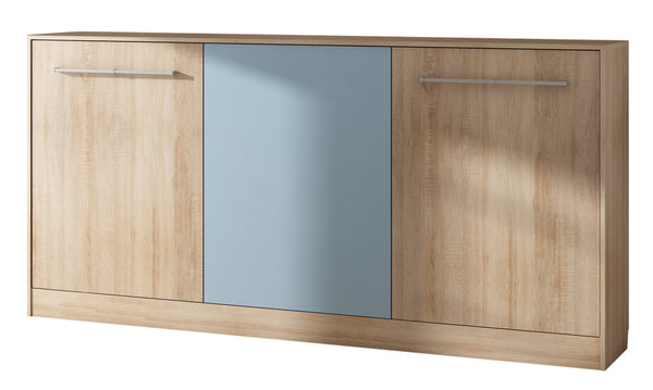 ROGER Wandklappbett –  90 cm x 200 cm -Horizontales Bett für platzsparende Raumnutzung