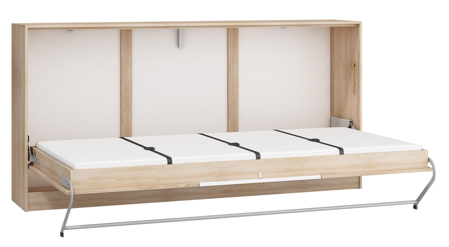 Klappbett – ROGER – Horizontales Wandbett 90×200 cm für platzsparende Raumnutzung