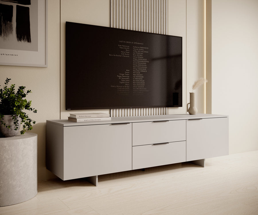 TV-Lowboard – CALMA – 180 cm, mit Schubladen und Stauraum