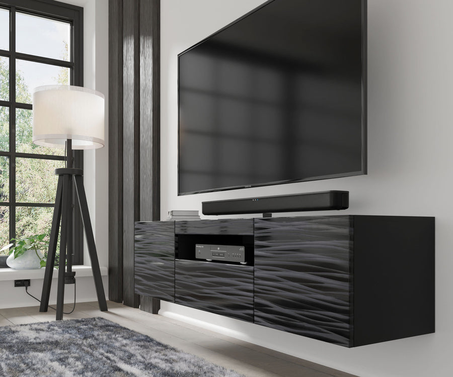 TV-Schrank – AURA – Modernes Hänge- und Standmöbel mit Stauraum