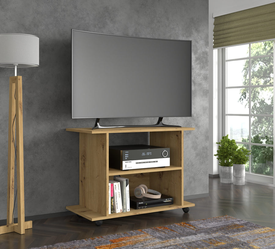 TV-Schrank – YOGI – Mobiles Lowboard mit Rollen