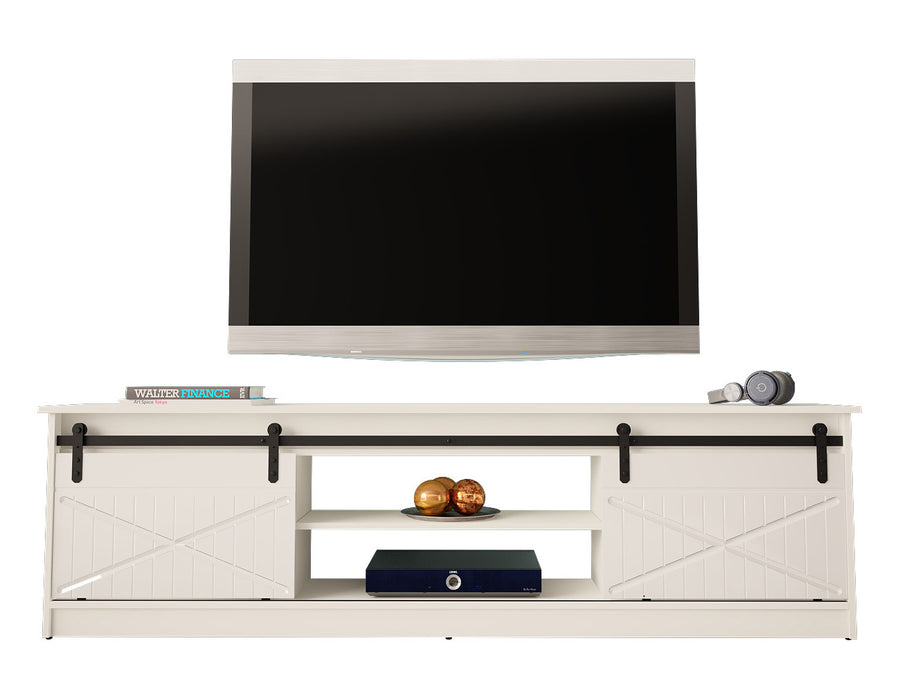 TV-Lowboard – GRANERO I – Modernes TV-Möbel mit Fräsfronten 200 cm