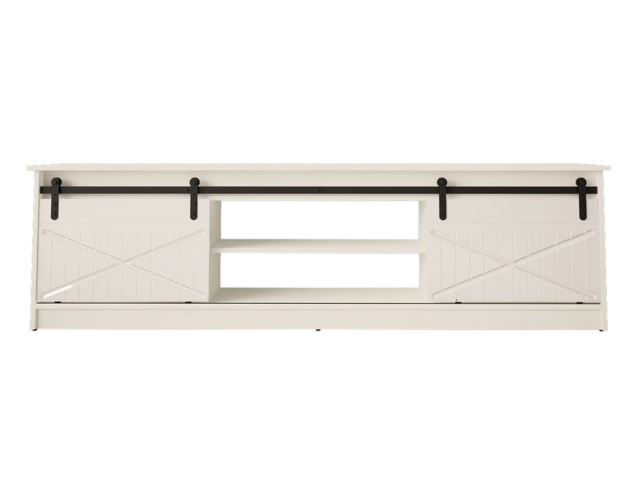 TV-Lowboard – GRANERO I – Modernes TV-Möbel mit Fräsfronten 200 cm