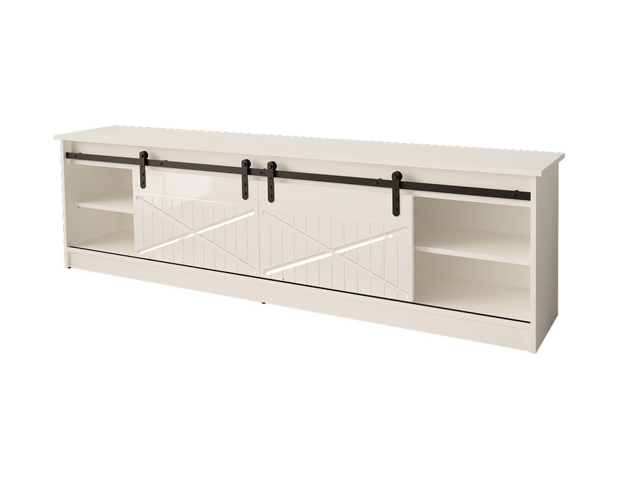 TV-Lowboard – GRANERO I – Modernes TV-Möbel mit Fräsfronten 200 cm