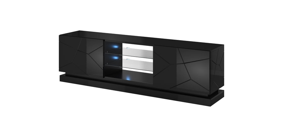 TV-Lowboard – QIU – Modernes Lowboard mit Hochglanzfront