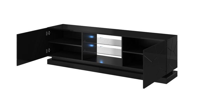TV-Lowboard – QIU – Modernes Lowboard mit Hochglanzfront