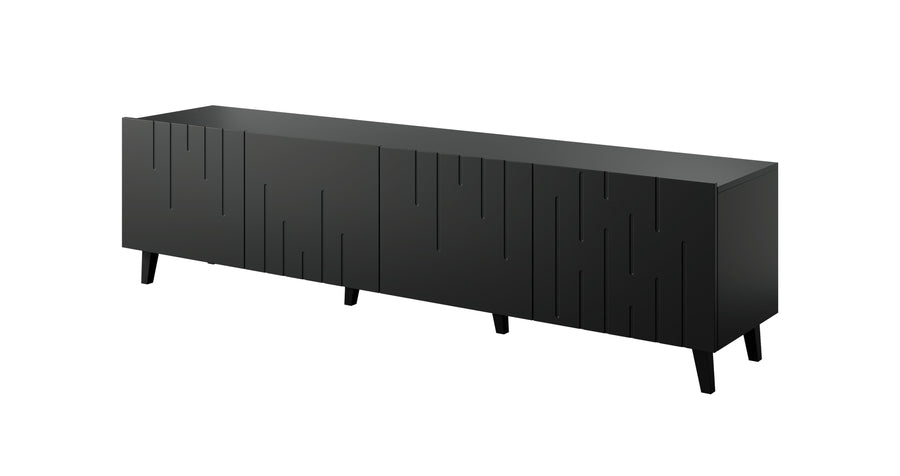TV-Lowboard – MOBY – 200 cm, moderner Fernsehschrank mit Stauraum
