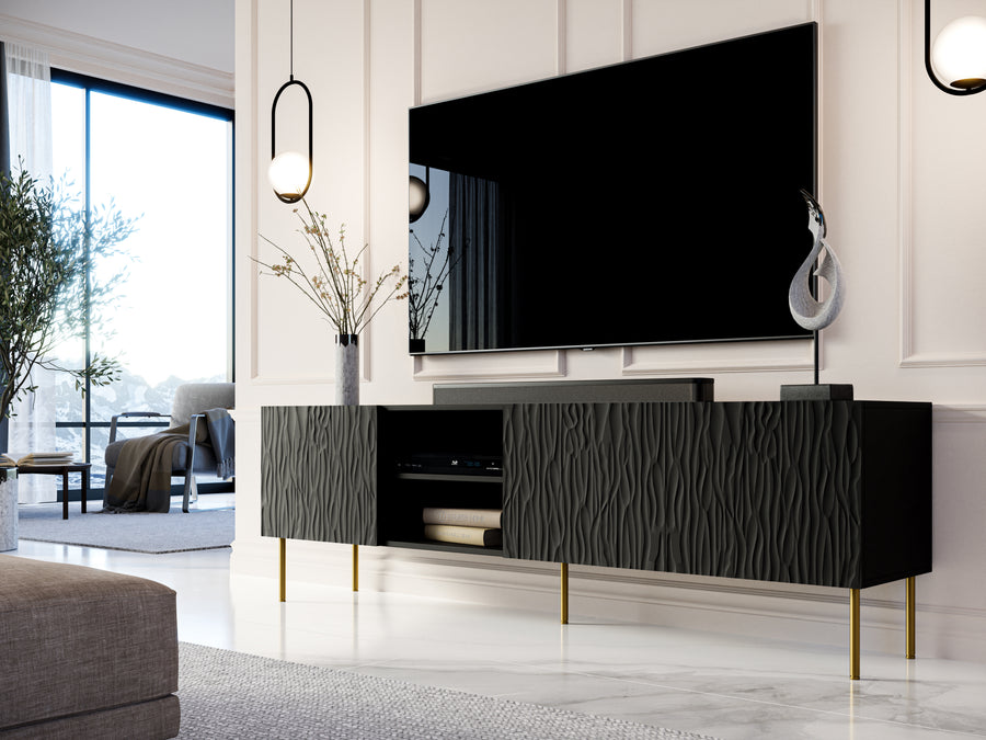TV-Lowboard – JUNGLE – Modernes Lowboard mit Push-Click-System 190 cm