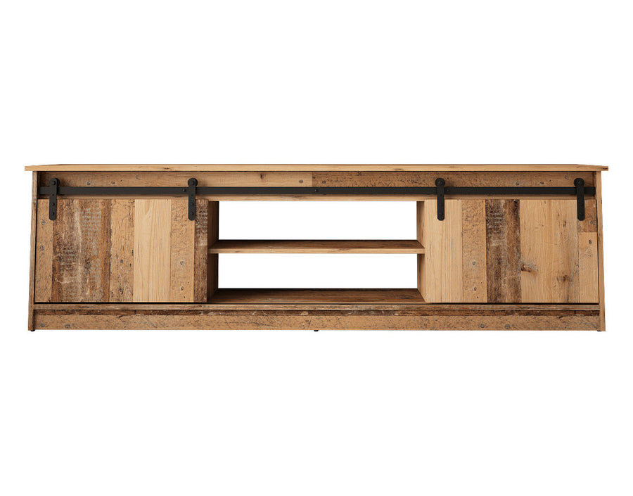 TV-Lowboard – GRANERO I – Modernes TV-Möbel mit Fräsfronten 200 cm