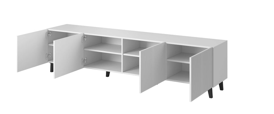 TV-Lowboard – PAFOS I – Fernsehschrank mit gefrästen Fronten
