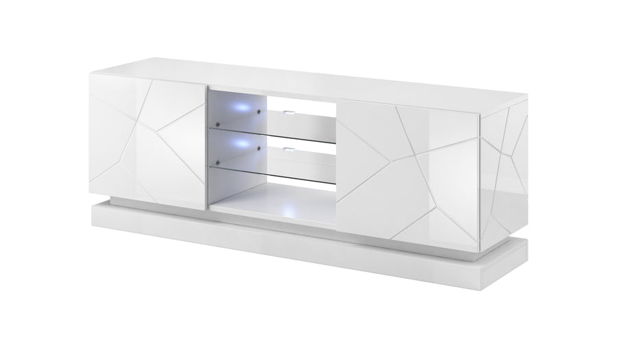 TV-Lowboard – QIU – Modernes Lowboard mit Hochglanzfront