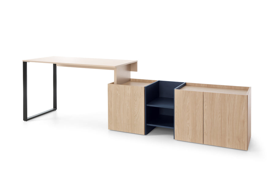 Schreibtisch – SERGIO System 08 – Flexibler Jugendzimmer Schreibtisch mit Stauraum
