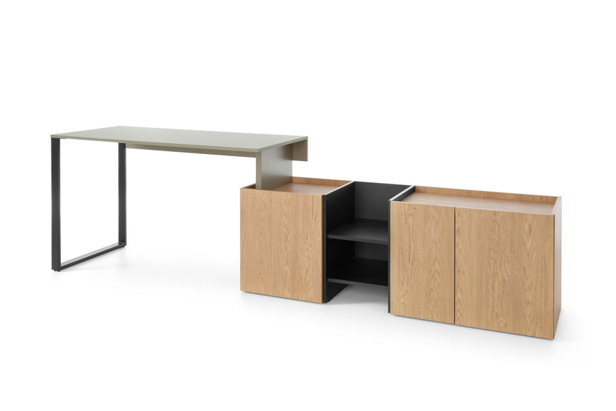 Schreibtisch – SERGIO System 08 – Flexibler Jugendzimmer Schreibtisch mit Stauraum