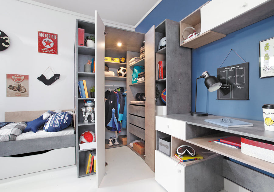 Kleiderschrank – SIGMA System 01 – Moderne Aufbewahrung für stilvolle Jugendzimmer