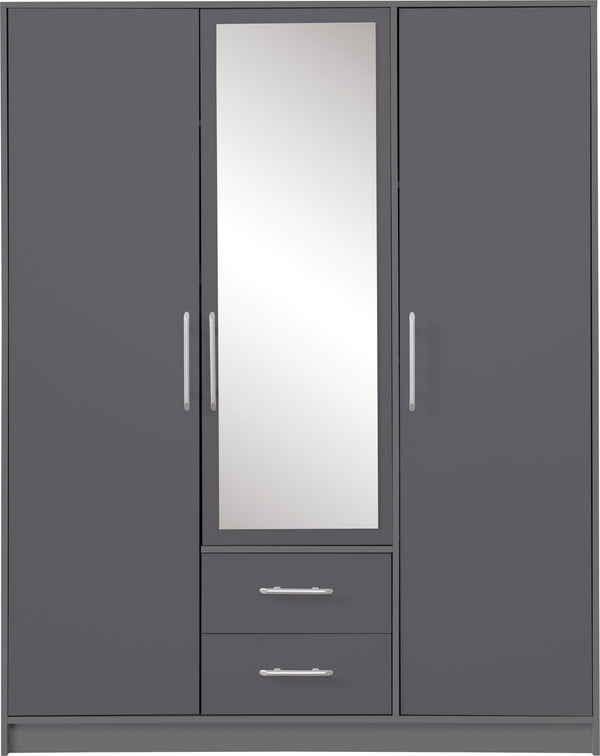 Kleiderschrank mit Spiegel – SMART 02 – Perfekt für funktionale Raumgestaltung