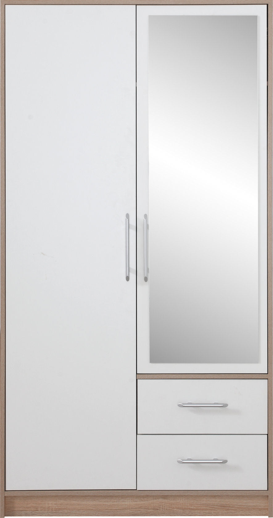 Kleiderschrank mit Spiegel – SMART 03 – Kompakte Lösung mit zwei Türen