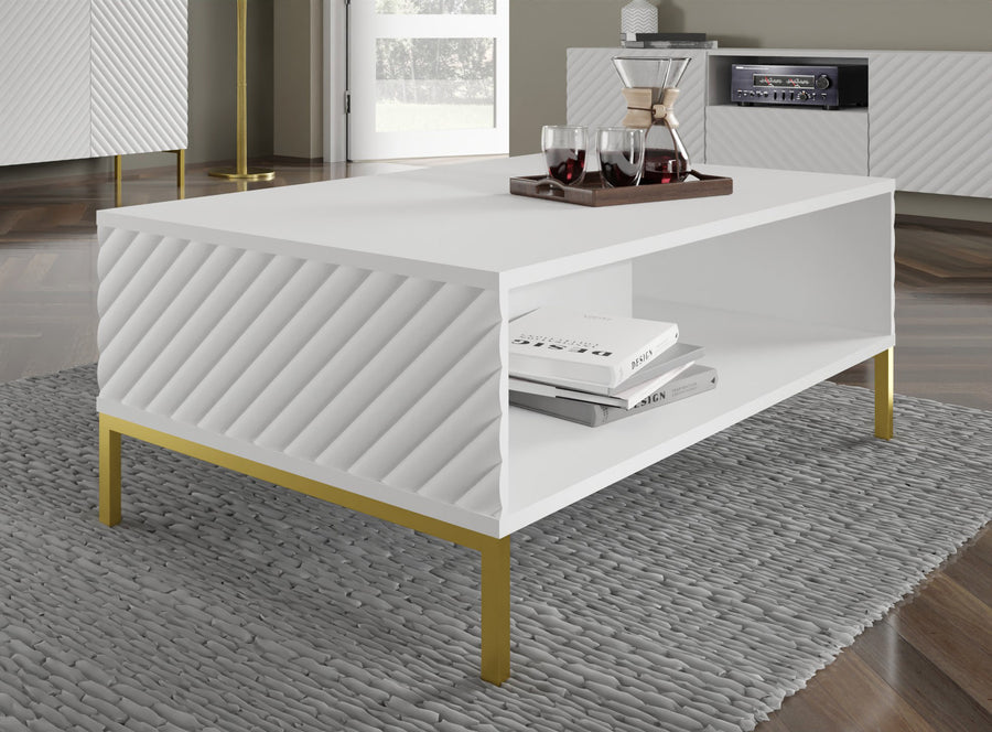 Couchtisch – SURF – 90 cm rechteckiger Wohnzimmertisch