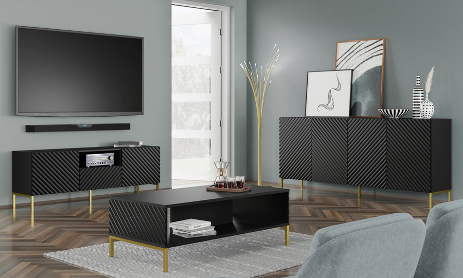 TV-Lowboard – SURF – TV-Schrank mit Push-to-Open