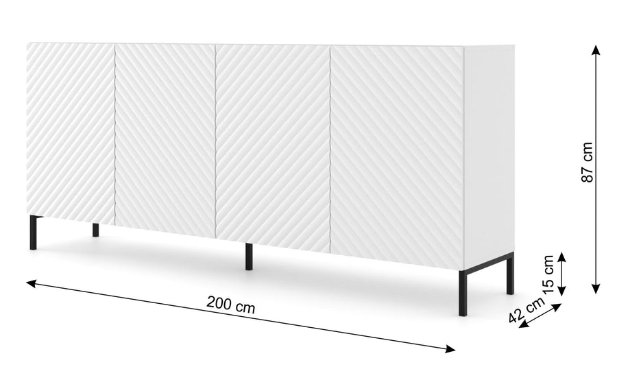 Kommode – SURF 3D – Premium-Sideboard im italienischen Design