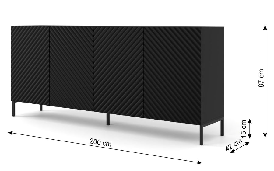 Kommode – SURF 3D – Premium-Sideboard im italienischen Design