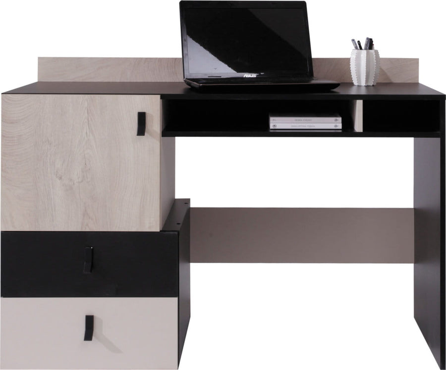 Schlafzimmer Set – 6 Teile – PLANET System – Sonoma / Schwarz – Praktische Möbel fürs Schlafzimmer