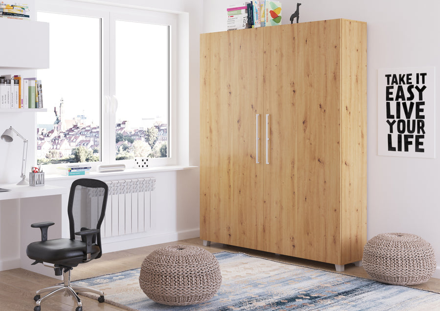 Klappbett – TEDDY – Platzsparendes vertikales Wandbett mit integriertem Rahmen