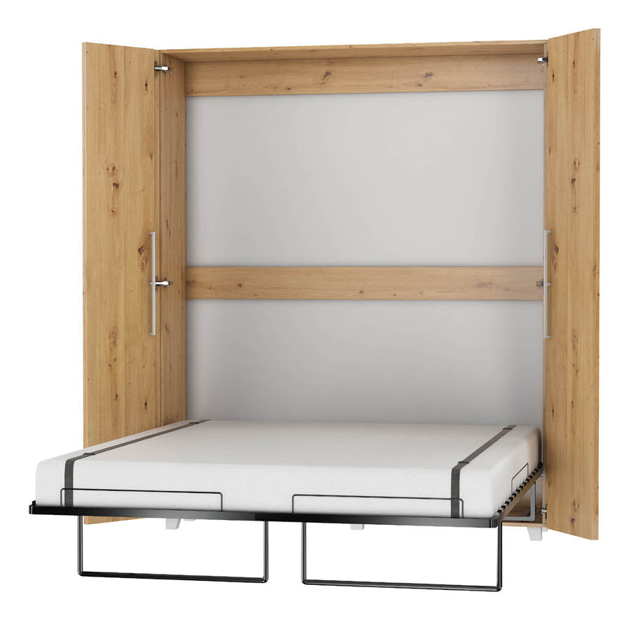 Klappbett – TEDDY – Platzsparendes vertikales Wandbett mit integriertem Rahmen