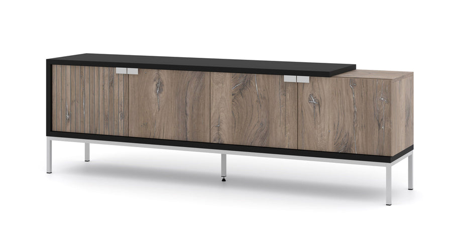 TV-Lowboard – TOLEDO – Moderner TV-Schrank mit Metallrahmen, 190 cm