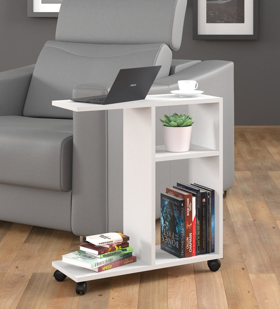 Beistelltisch – TRASCO 1 – Rolltisch mit Regalfunktion
