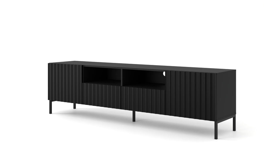 TV-Lowboard – WAVE – 200 cm Lowboard mit Fräsfronten