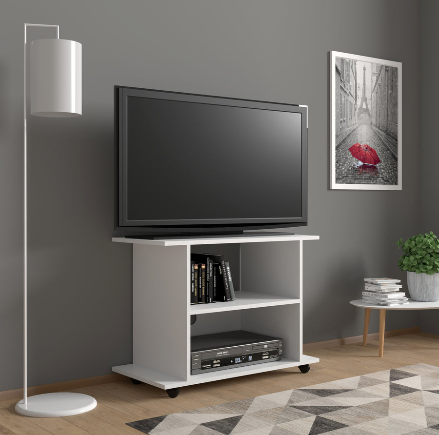 TV-Schrank – YOGI – Mobiles Lowboard mit Rollen