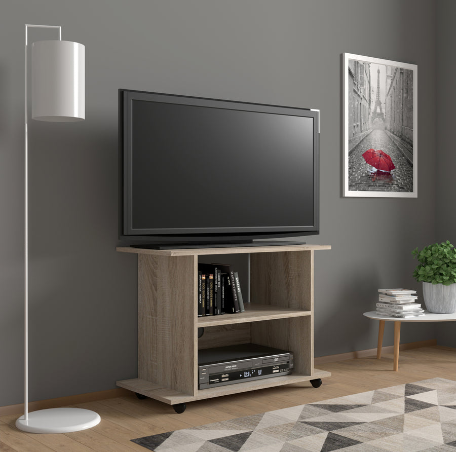 TV-Schrank – YOGI – Mobiles Lowboard mit Rollen
