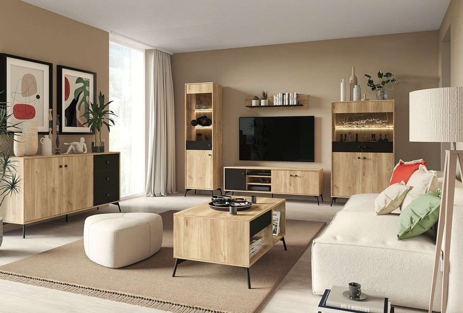 Wandregal – AGIS 08 – Modernes Wandregal mit Holzoptik