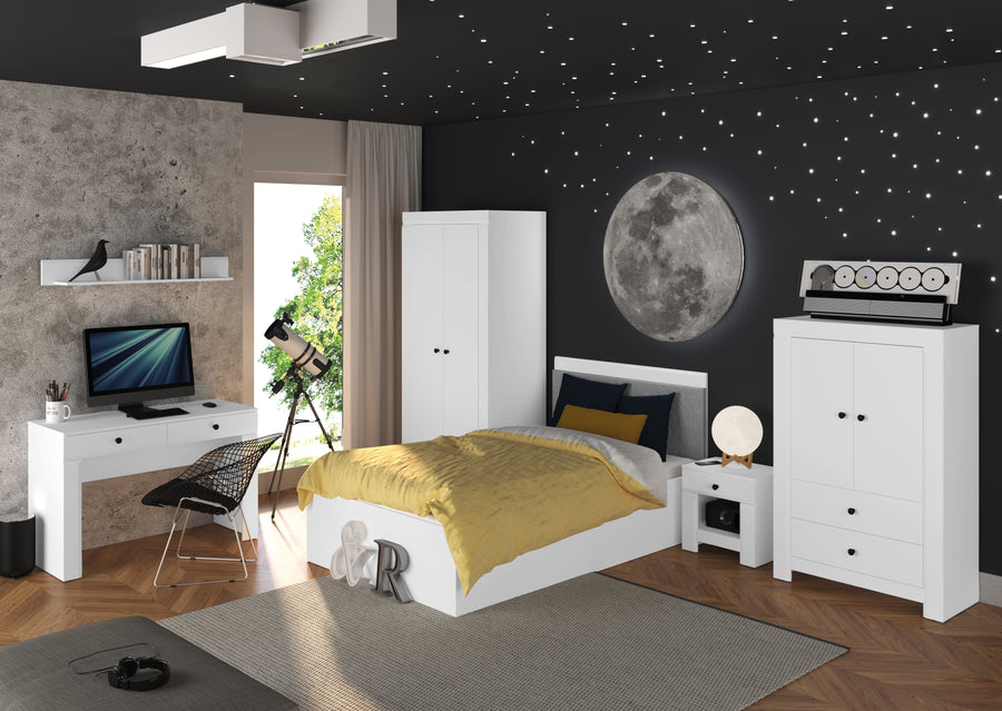 Bett – LAHTI 16 – Elegantes Design mit praktischem Stauraum Ohne Matratze