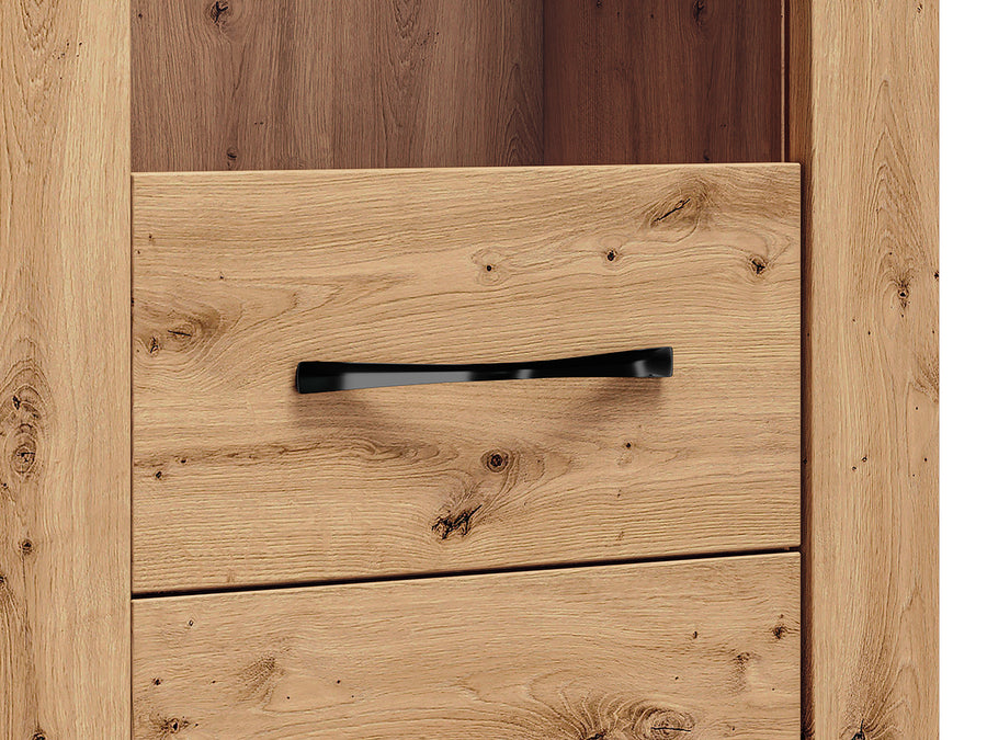 Vitrine – ARTIS 03 – Elegante Vitrine mit Holzoptik