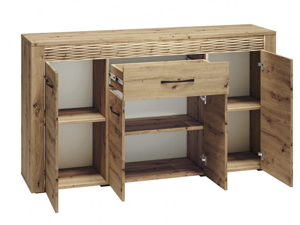 Kommode – ARTIS 08 – Großzügige Schubladenkommode mit MDF-Struktur