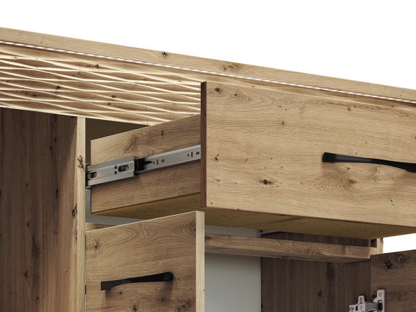 Kommode – ARTIS 08 – Großzügige Schubladenkommode mit MDF-Struktur