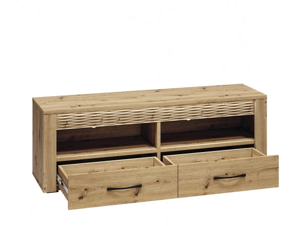 TV-Schrank – ARTIS 11 – Modernes Lowboard mit strukturierter MDF-Front